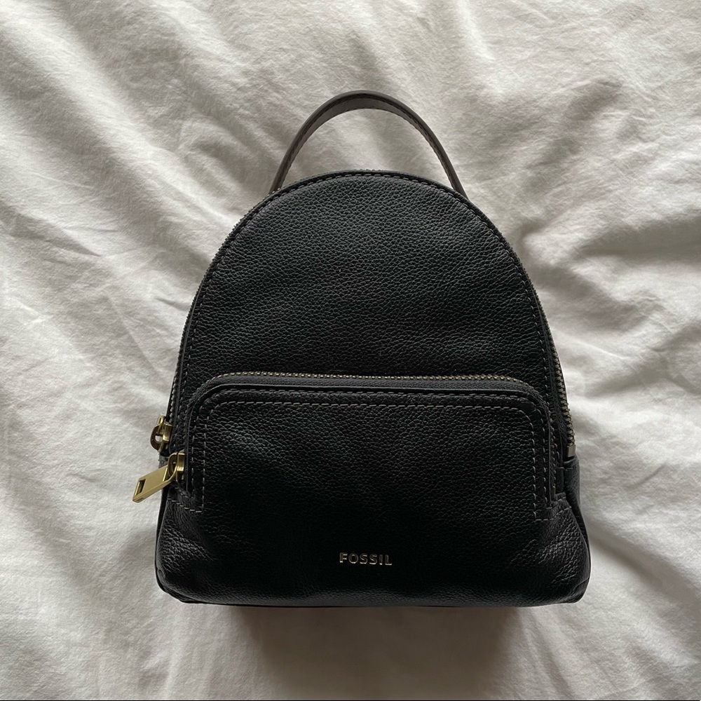 FOSSIL Mini Backpack Black/ Brown